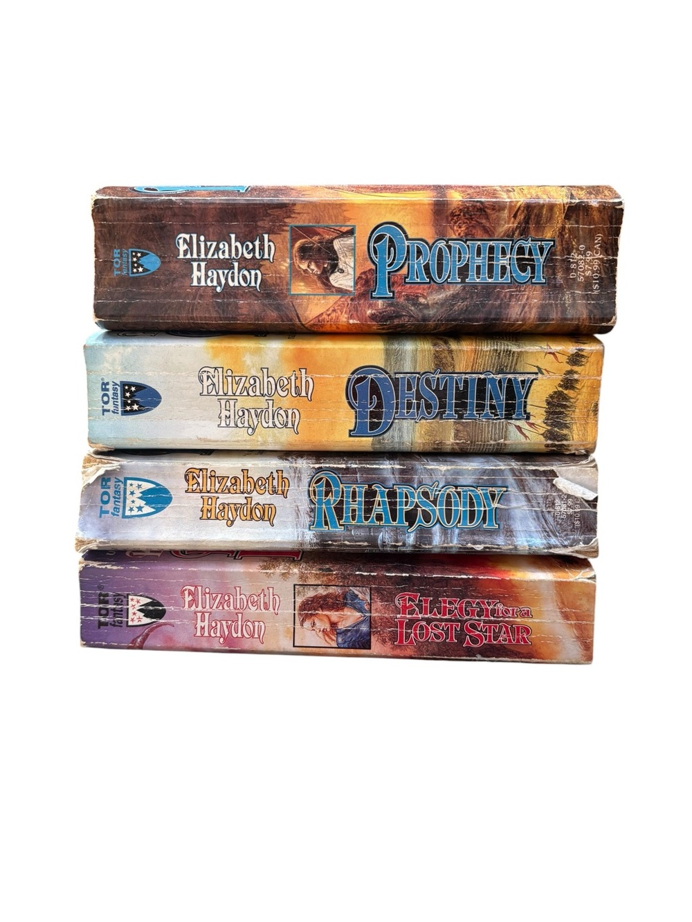 Lot of 4 Elizabeth Haydon Books Prophecy Destiny Rhapsody Elegy for a Lost Star